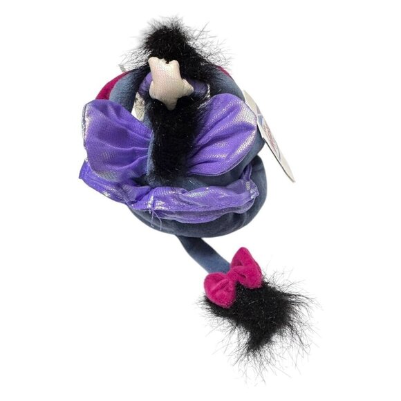 NWT 90s Disney Store SUGAR EEYORE Vintage DISNEY Mini Beanie Doll - Picture 2 of 3